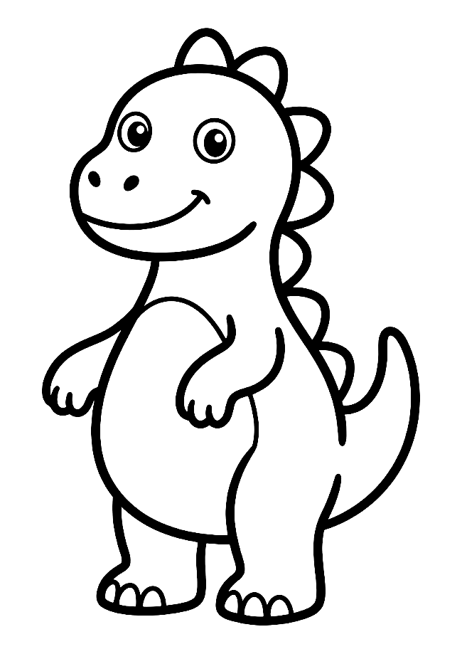 Baby Dinosaur coloring page