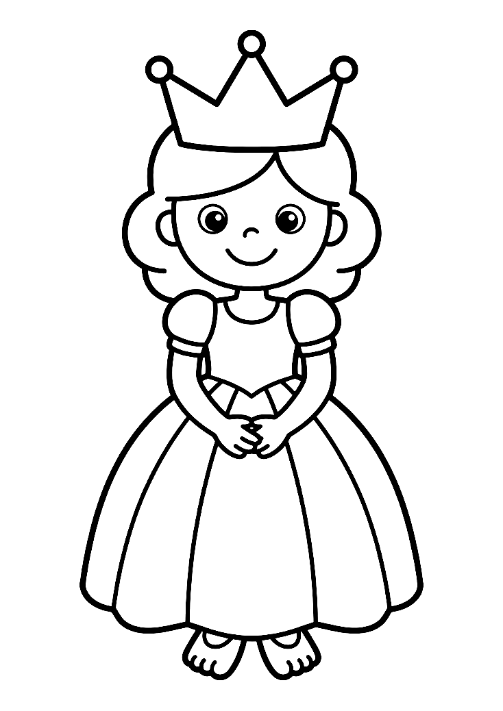 Little Princess coloring page