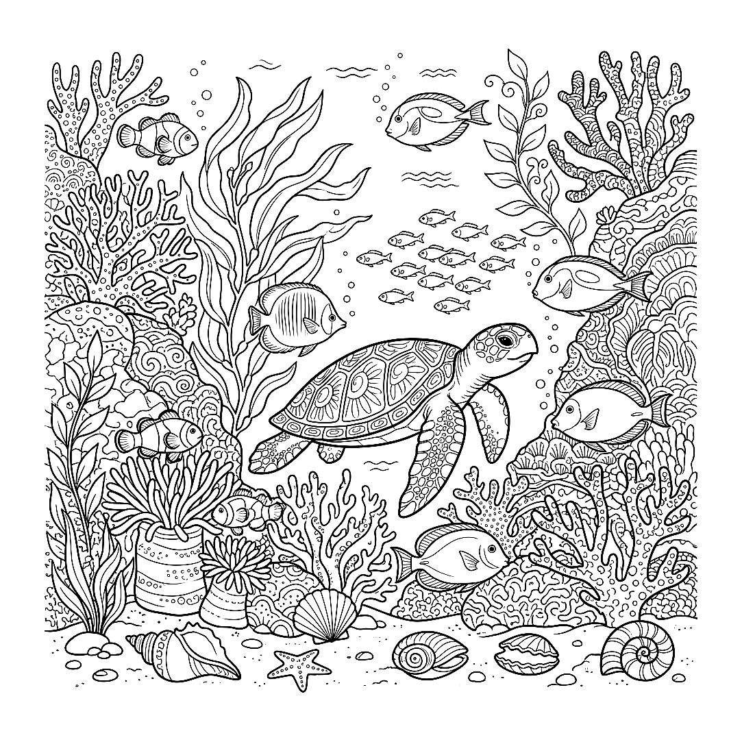 Coral Reef coloring page